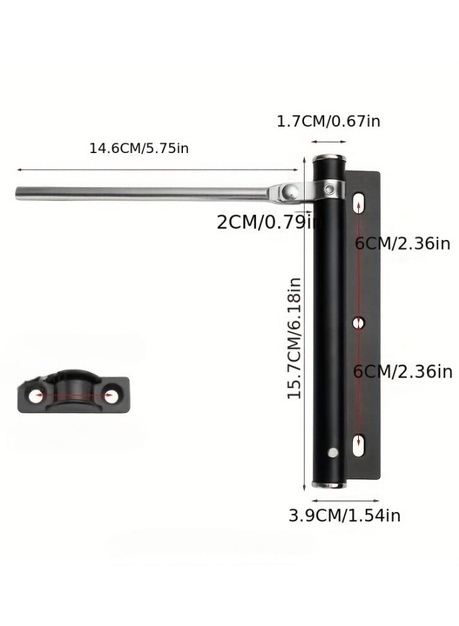 Stainless Steel Automatic Door Closer Push-Pull Door Easy Home Use Silent Door Closer Anti-Collision Hydraulic Adjustable for Home Use - Image 5